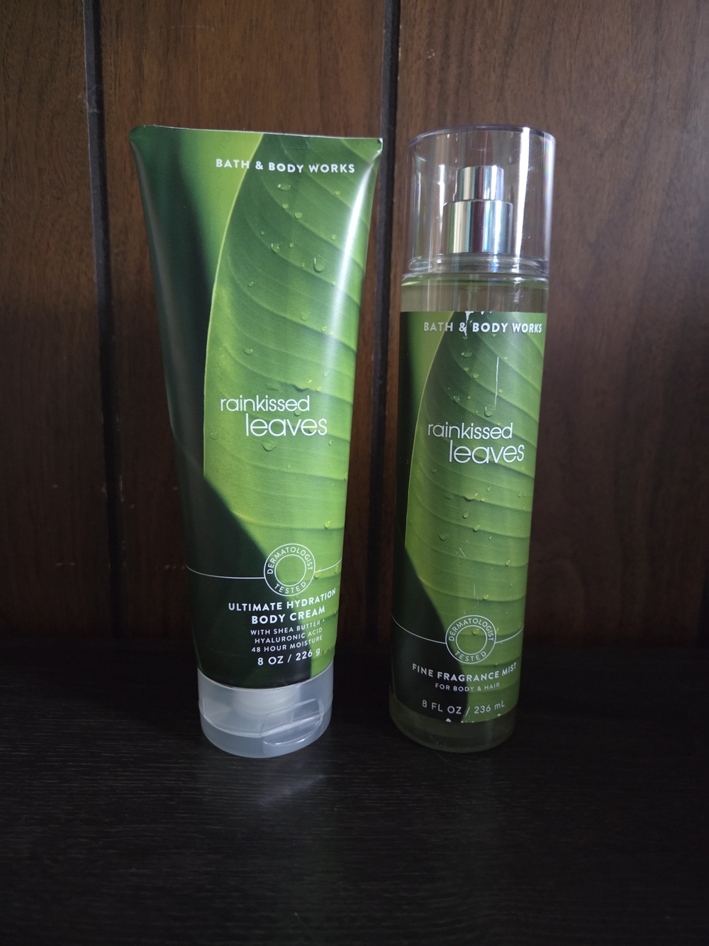 Bath & Body Works Rainkissed Leaves Body Cream & Mist